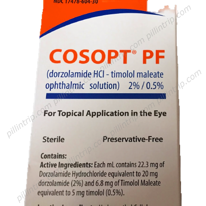 Cosopt Pf (Dorzolamide Hydrochloride,Timolol) : Utilisations, Effets ...